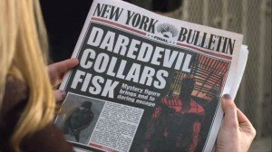 New York Bulletin e a capa de Daredevil vol. 2 # 60