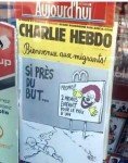 Capa rejeitada de Charlie Hebdo, usada na contracapa da edição de 9 de setembrod e 2015