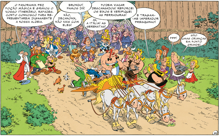 Detalhe de Asterix e a Transitálica