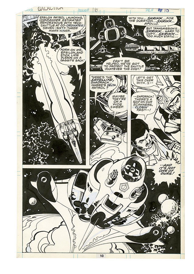 Battlestar Galactica, arte de Walt Simonson